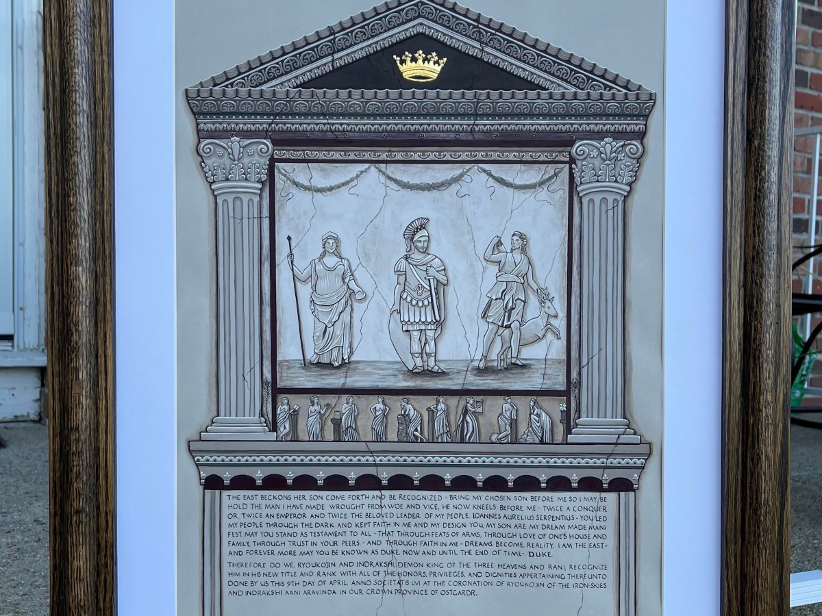 Scroll Frame for Duke Ioannes Aurelius Serpentius