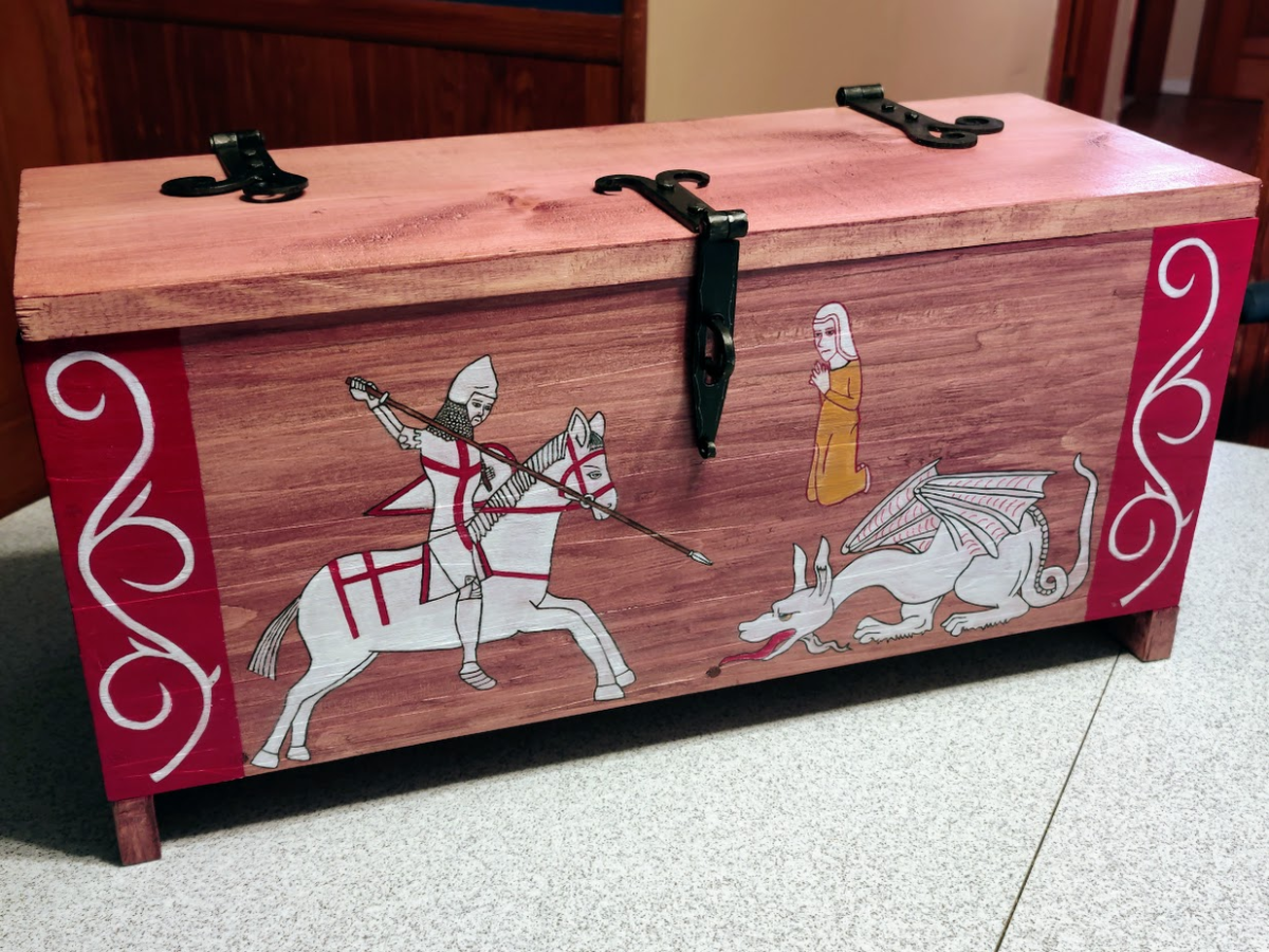 Legend of St. George Painted Chest – Novice A&S 2023